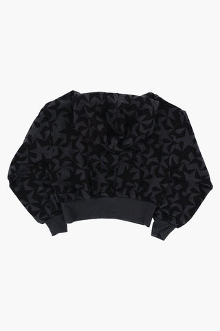 Printed Hoodie with Contrast Logo