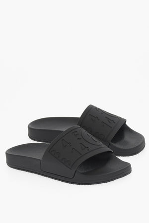 MM6 Solid-Color Slides with Embossed Logo