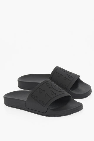 MM6 Solid-Color Slides with Embossed Logo