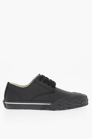 MM22 Leather Low-Top Sneakers with Wave Sole