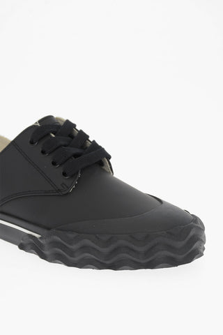 MM22 Leather Low-Top Sneakers with Wave Sole