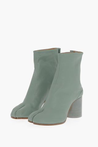 MM22 Leather TABI Ankle Boots Heel 7cm