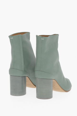 MM22 Leather TABI Ankle Boots Heel 7cm