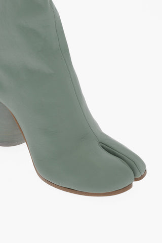 MM22 Leather TABI Ankle Boots Heel 7cm