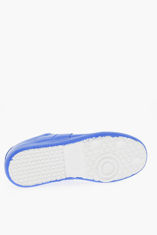 MM22 Patent Leather Low-Top Sneakers with Contrasting Laces