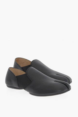 MM22 Slipper TABI in Pelle con Inserti Elastici