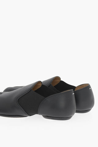 MM22 Slipper TABI in Pelle con Inserti Elastici