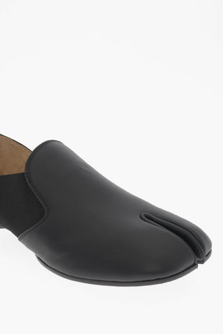 MM22 Slipper TABI in Pelle con Inserti Elastici