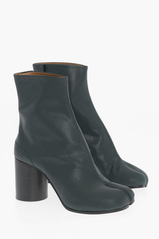 MM22 Leather TABI Ankle Boots Heel 8cm