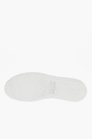 MM6 Low-Top Leather Sneakers with Cracke Sole