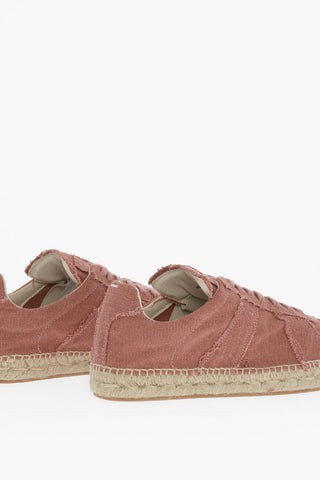 MM22 Cotton Low-Top Sneakers with Jute Sole