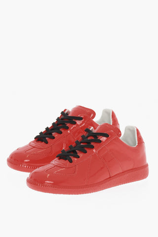 MM22 Patent Leather Low Top Sneakers