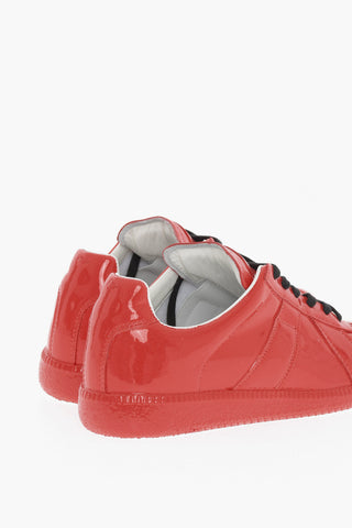 MM22 Patent Leather Low Top Sneakers