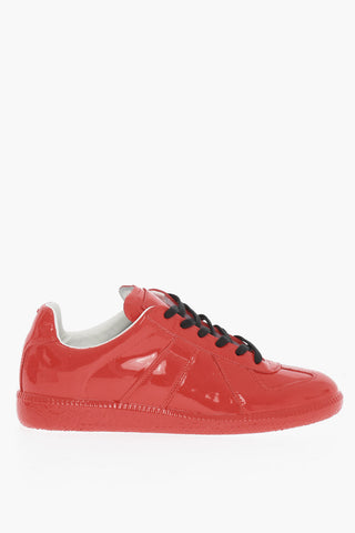 MM22 Patent Leather Low Top Sneakers