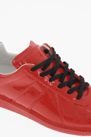 MM22 Patent Leather Low Top Sneakers