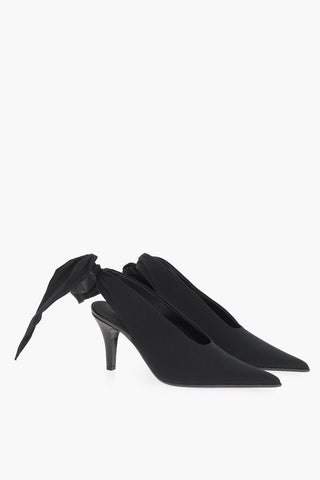 MM6 Solid Color Slingback Pumps with Bow Heel 8.5cm