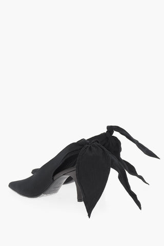 MM6 Solid Color Slingback Pumps with Bow Heel 8.5cm