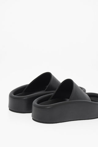 MM6 Vegan Leather Thong Sandals