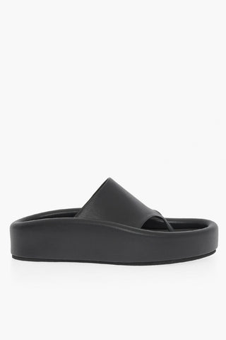 MM6 Vegan Leather Thong Sandals