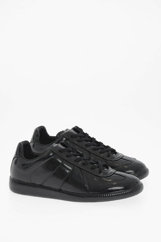 MM22 Patent Leather Low-Top Sneakers