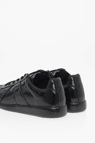 MM22 Patent Leather Low-Top Sneakers