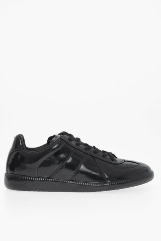 MM22 Patent Leather Low-Top Sneakers