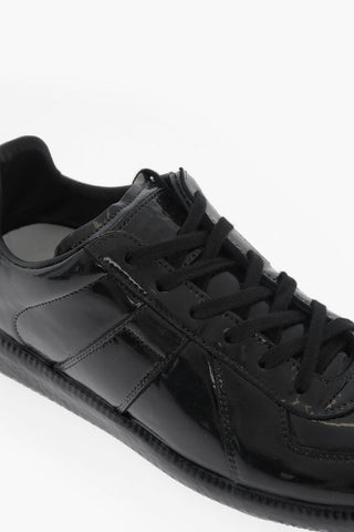 MM22 Patent Leather Low-Top Sneakers