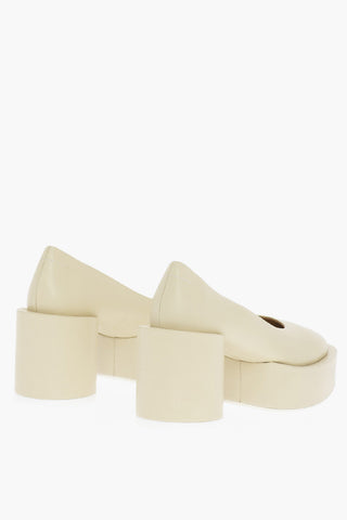 MM6 Decolletè in Pelle con Plateau Tacco 8cm
