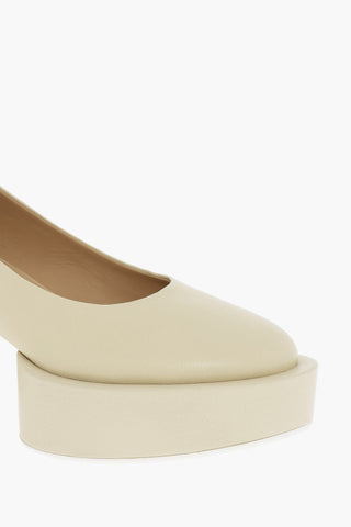 MM6 Decolletè in Pelle con Plateau Tacco 8cm
