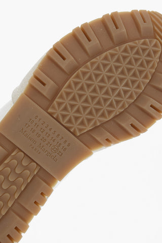 MM22 Two-tone Suede and Fabric Sneakers with Cut-Out Detail