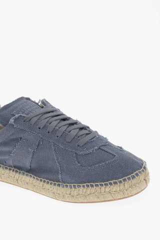 MM22 Sneakers Basse in Cotone con Suola in juta