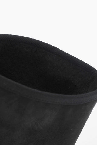 MM6 Suede Boots with Faux Fur Inner