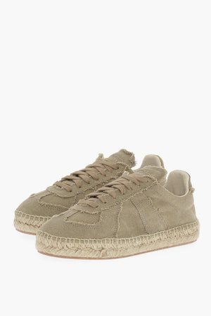 MM22 Sneakers Basse In Cotone con Suola in Juta