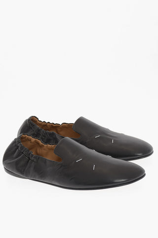 MM22 Leather Loafers with square Toe