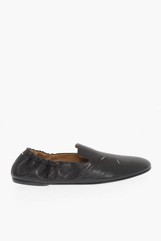 MM22 Leather Loafers with square Toe