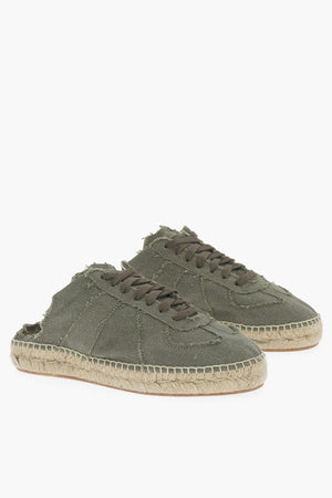 MM22 Sneakers Basse in cotone aperte Dietro