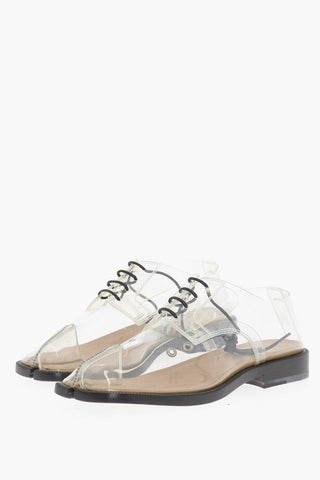 MM22 Sheer Pvc TABI Derby Shoes
