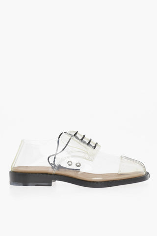 MM22 Sheer Pvc TABI Derby Shoes