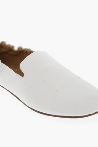MM22 Leather Bellet Flats with Square Toe