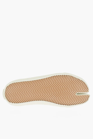 MM22 Sneakers Alte TABI In Cotone con Lacci Tono su Tono