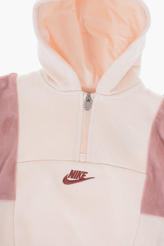 Set aus Half-Zip-Hoodie und Jogginghose HOME SWOOSH HOME mit Veloursdetails