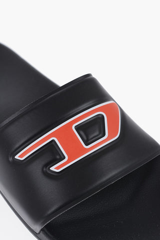 Slides SA-MAYEMI D in Tinta Unita con Logo a Contrasto