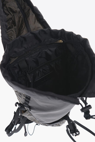 Two-Tone Nylon DRAPE Maxi Backpack