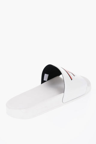 Solid Color SA-MAYEMI D Slides with Contrasting Logo