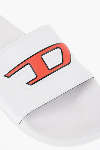 Solid Color SA-MAYEMI D Slides with Contrasting Logo