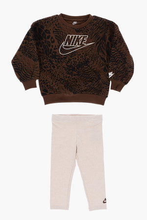 Set Rundhals-Sweatshirt HOME SWOOSH im Animalier-Print und Leggings