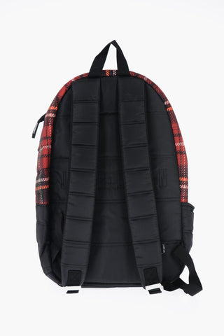 AIR JORDAN Quilted Backpack with Tartan Detail