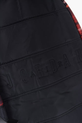AIR JORDAN Quilted Backpack with Tartan Detail