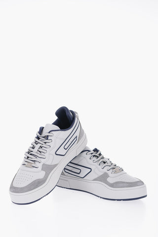 Leather S-UKIYO Low Top Sneakers with Suede Details