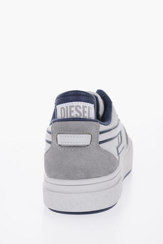 Leather S-UKIYO Low Top Sneakers with Suede Details